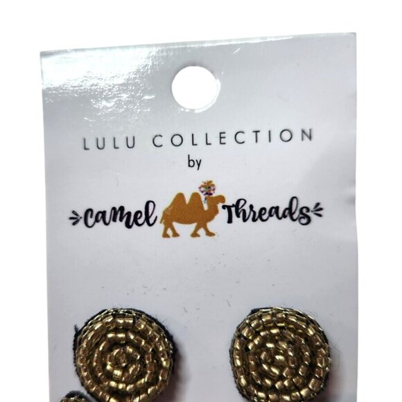 Dangle Earrings Christmas festive party Ho Ho Ho Beaded Holiday womens Jewelry - Picture 2 of 4